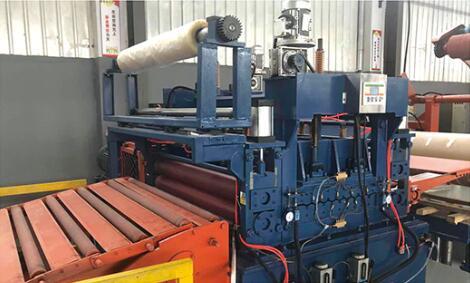 開平機整平、覆膜部分